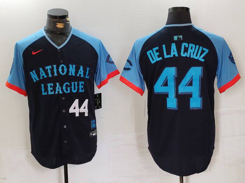 Men Cincinnati Reds #44 Delacruz Blue All star 2024 Nike MLB Jersey style 2->kansas city royals->MLB Jersey